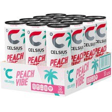 slide 1 of 1, CELSIUS Peach Vibe Celsius - 12 oz, 12 oz