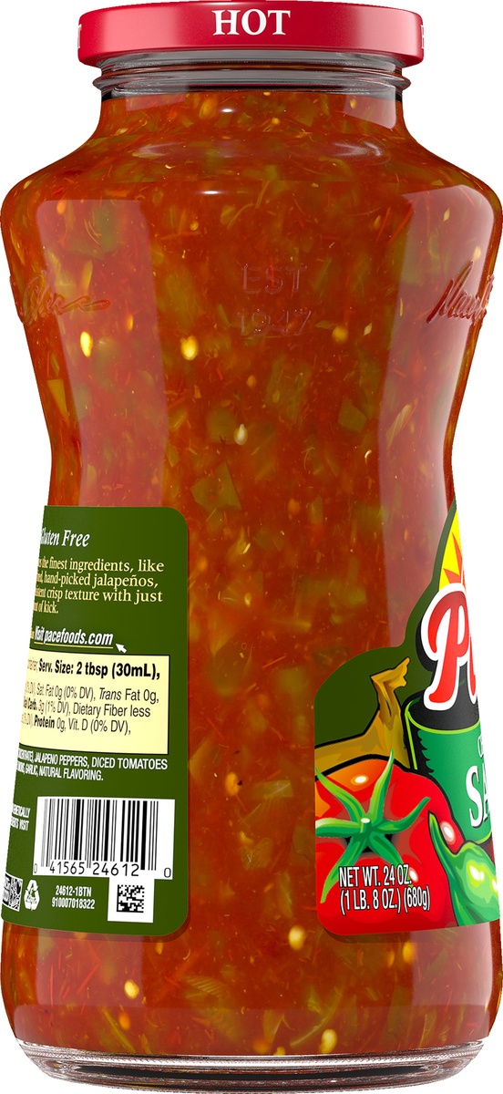 slide 7 of 10, Pace Hot Chunky Salsa, 24 oz