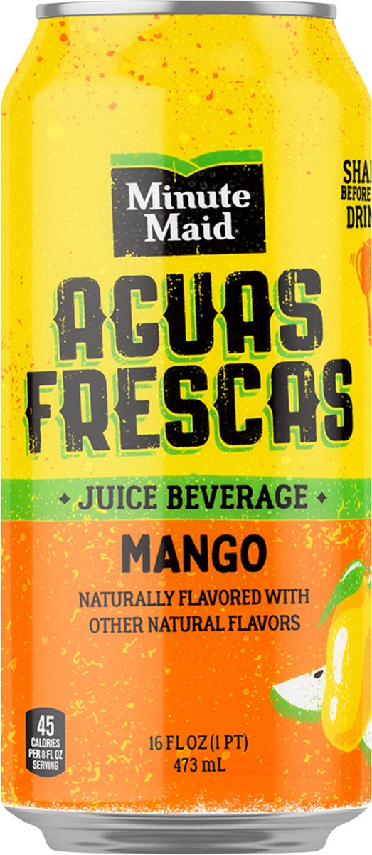 slide 11 of 12, Minute Maid Aguas Frescas Mango Can- 16 fl oz, 16 fl oz