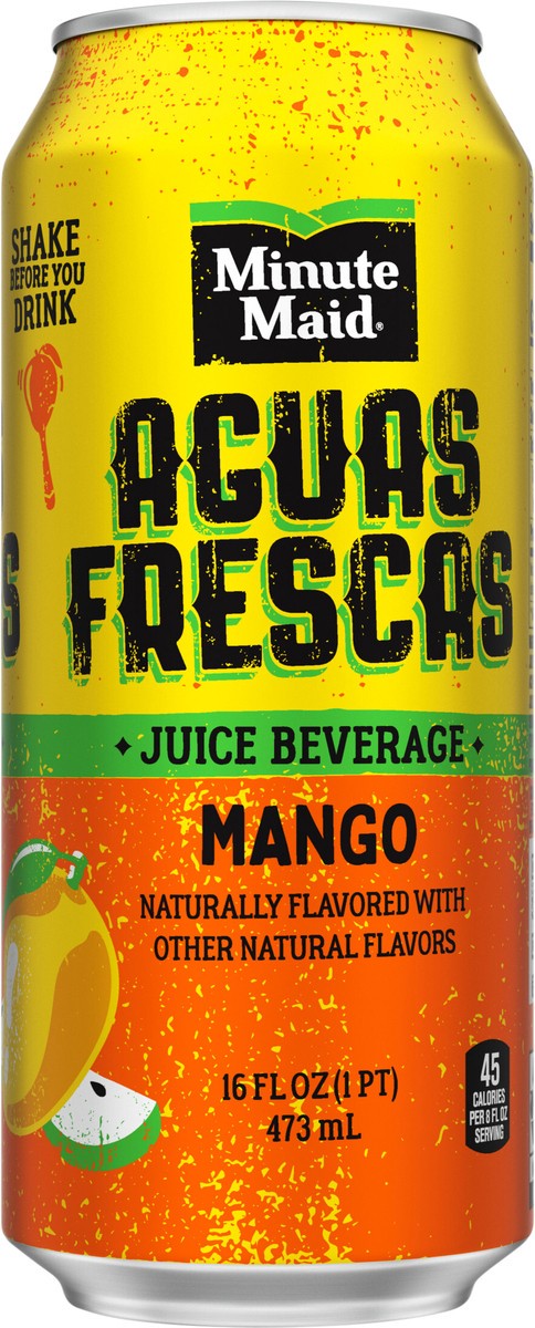 slide 10 of 12, Minute Maid Aguas Frescas Mango Can- 16 fl oz, 16 fl oz