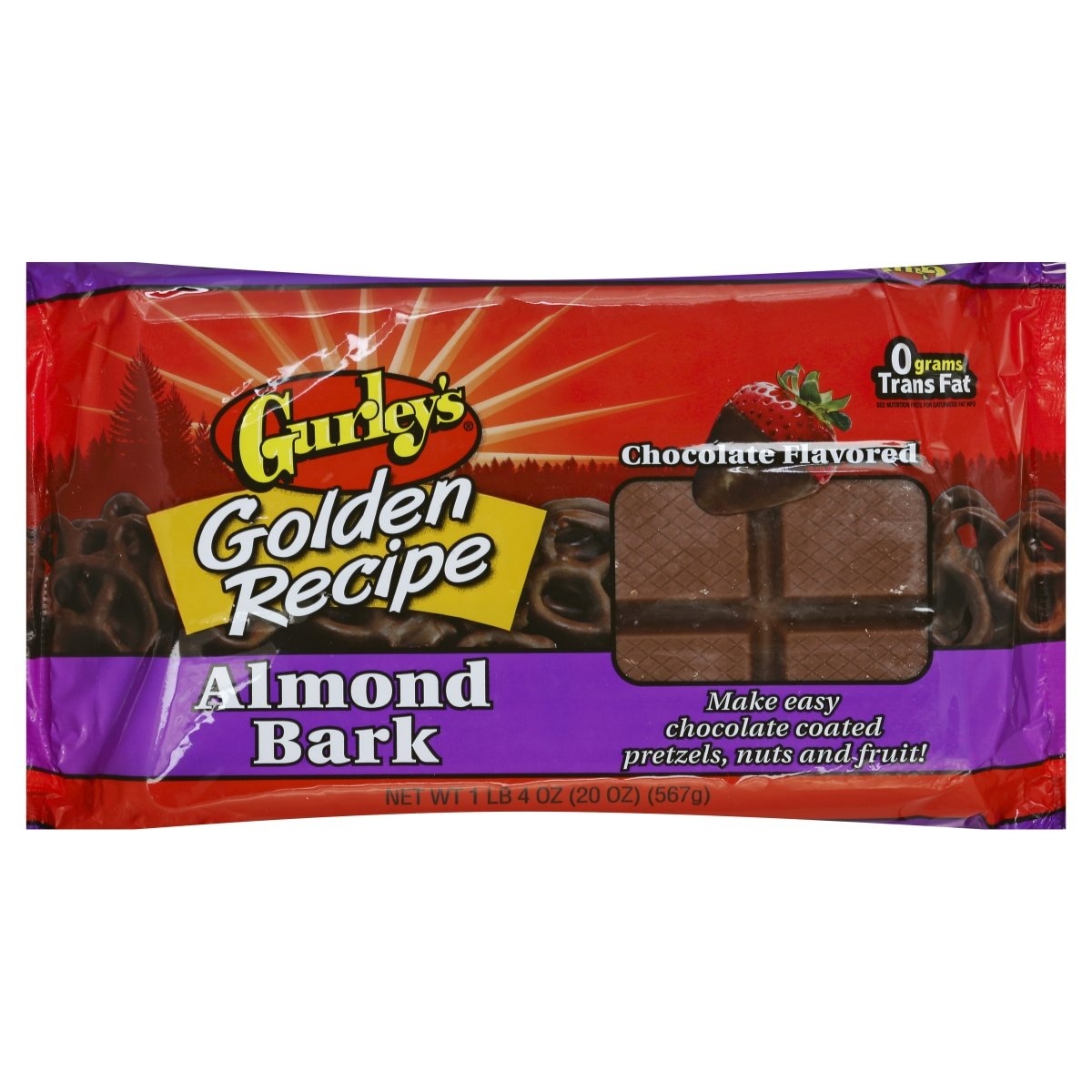 slide 1 of 1, Gurley's Almond Bark, Chocolate Flavored, 20 Ounce, 20 oz