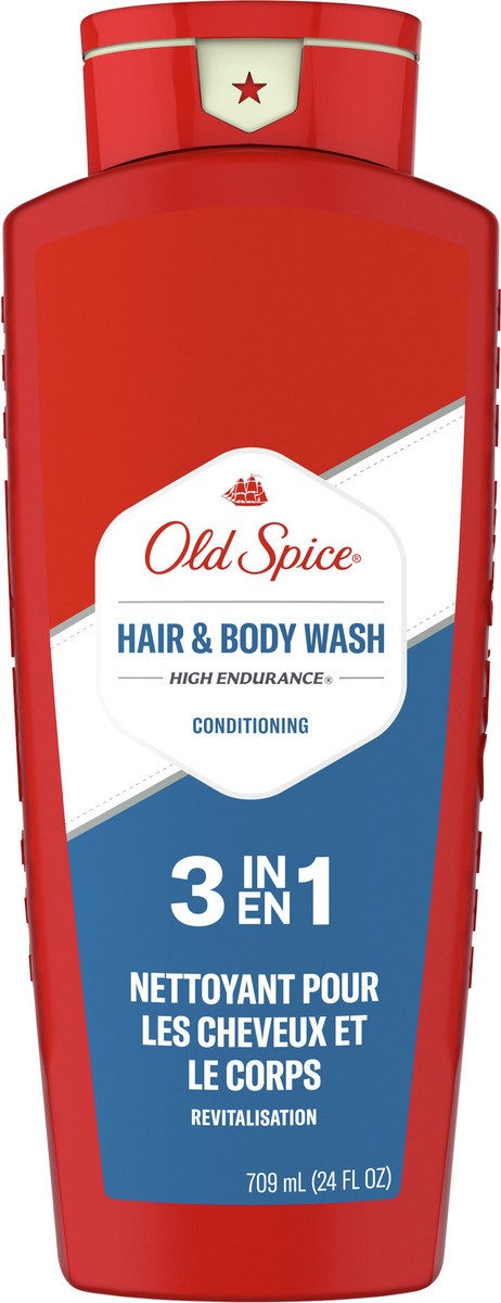 slide 3 of 3, Old Spice High Endurance Conditioning Hair & Body Wash, 24 fl oz