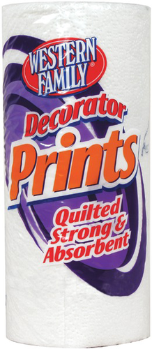 slide 1 of 1, Western Family Towels Decorator 2 Ply, 1 ct