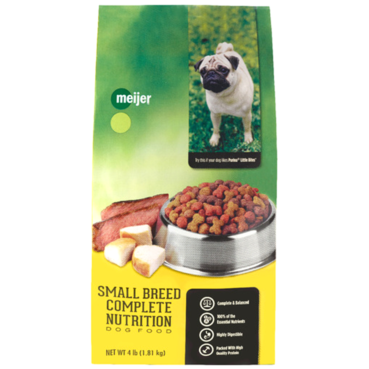 slide 1 of 1, Meijer Dry Dog Food, Small Breed Complete Nutrition, 4.4 lb