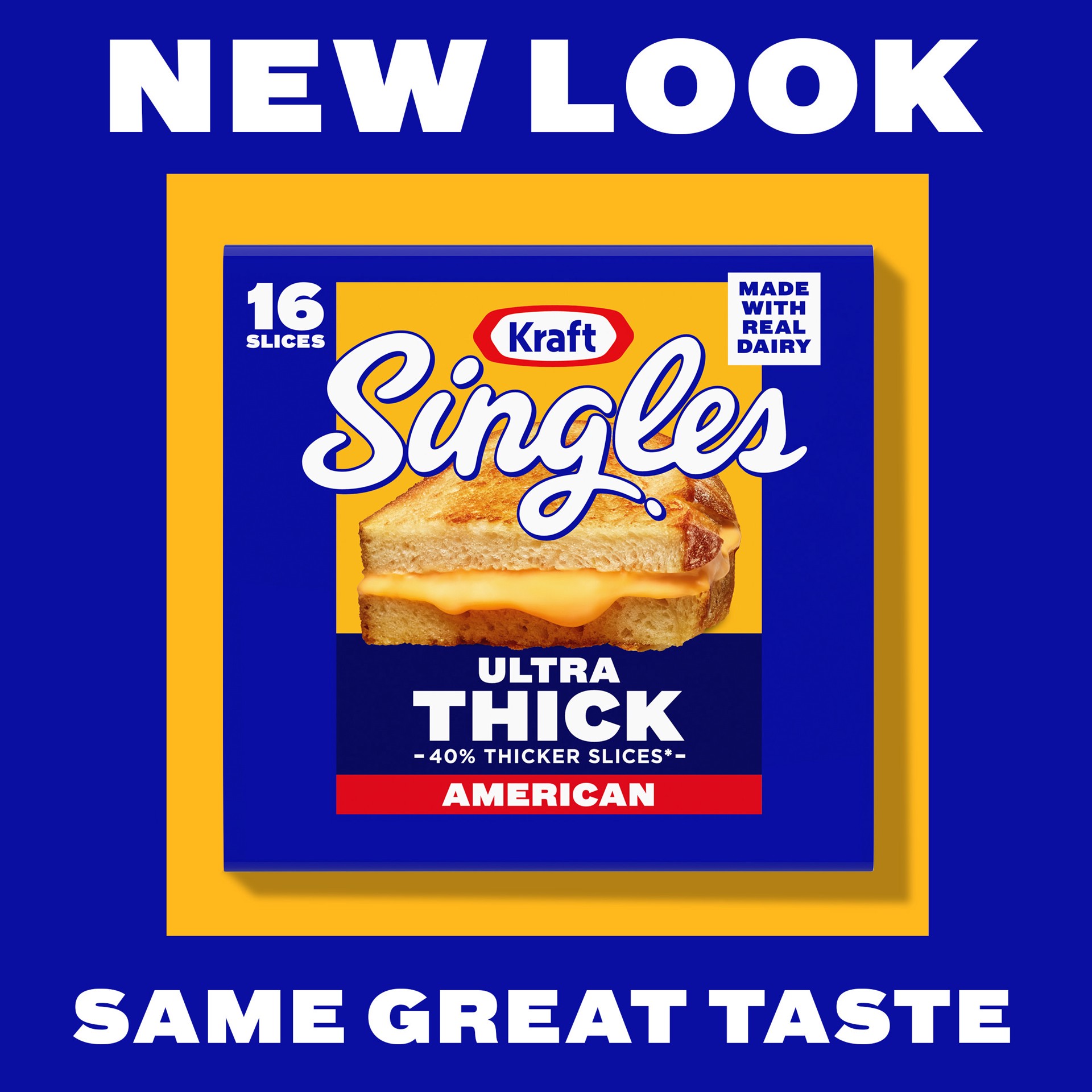 slide 2 of 5, Kraft Singles Ultra Thick American Slices, 16 ct Pack, 16 oz