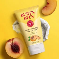 Burt's Bees Peach and Willow Bark Deep Pore Exfoliating Facial Scrub