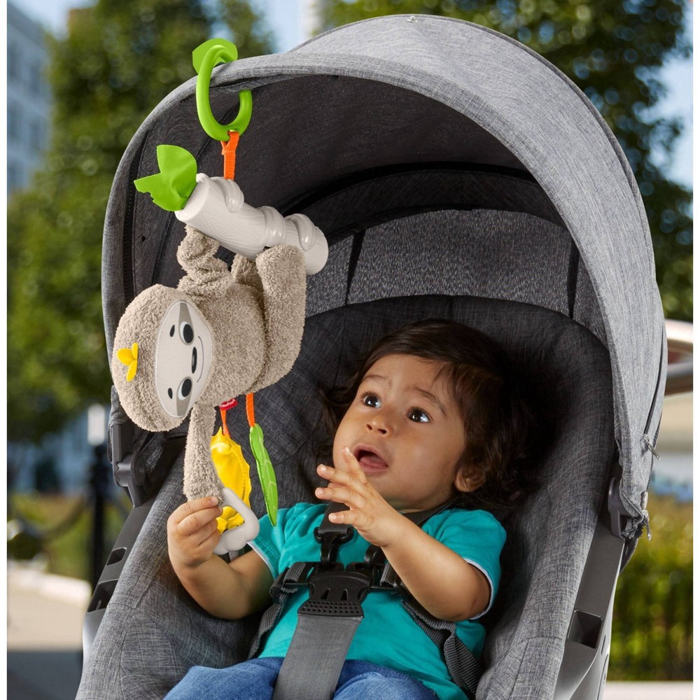 slide 4 of 11, Fisher-Price Slow Much Fun Stroller - Sloth, 1 ct