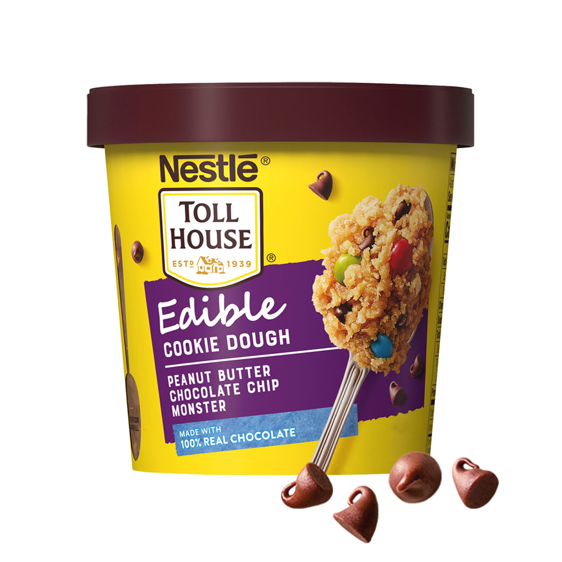 slide 2 of 6, Toll House Peanut Butter Chocolate Chip Monster Edible Cookie Dough, 15 oz