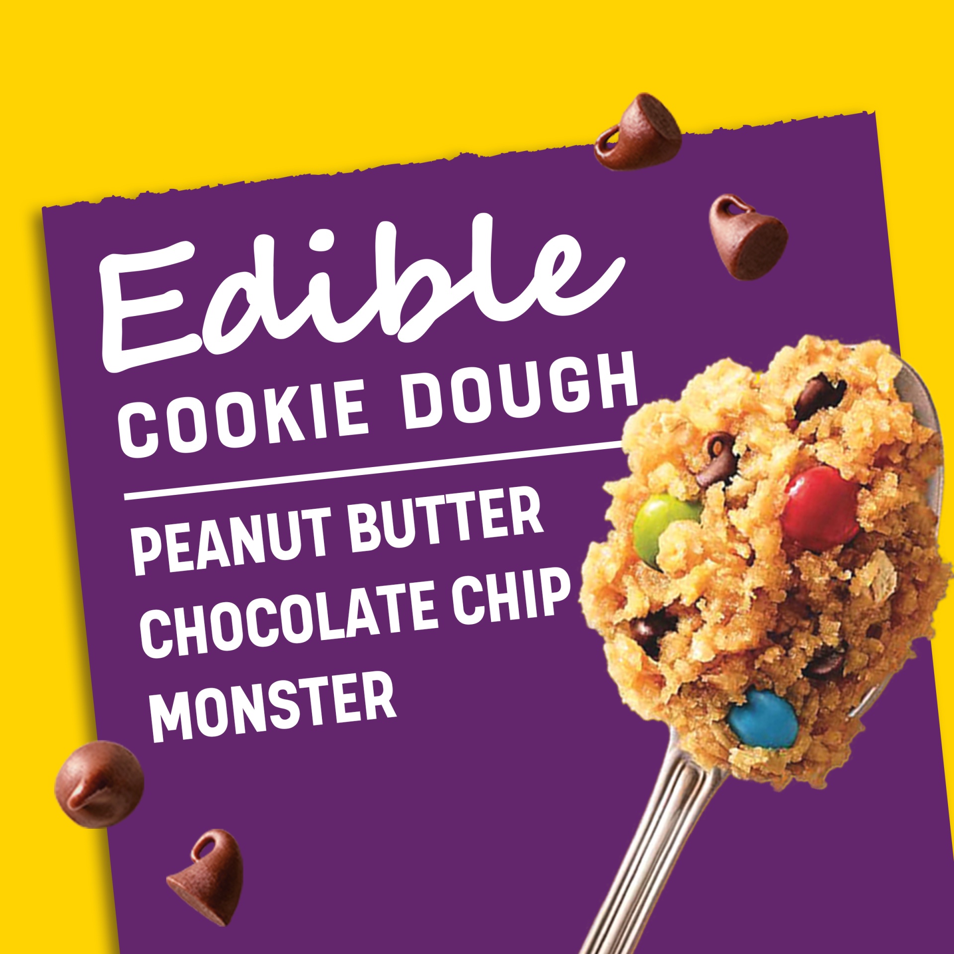 slide 4 of 6, Toll House Peanut Butter Chocolate Chip Monster Edible Cookie Dough, 15 oz