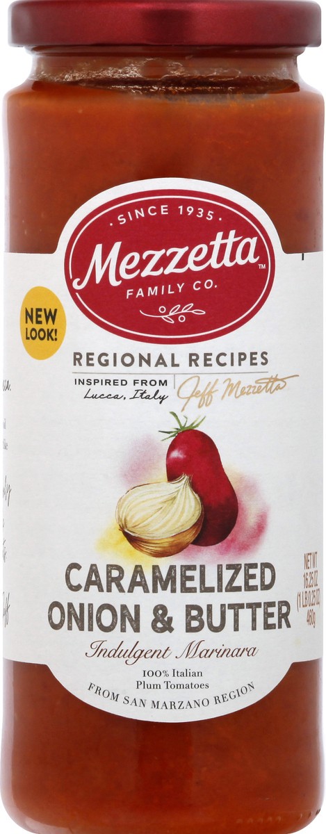 slide 1 of 11, Mezzetta Caramelized Onion & Butter Indulgent Marinara 16.25 oz, 16.25 oz