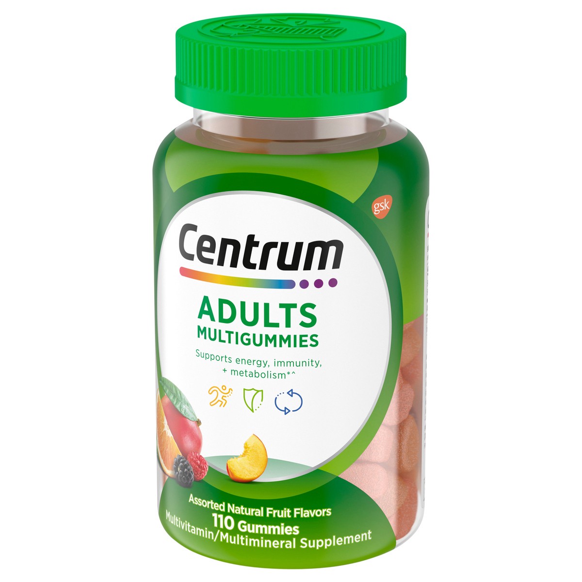 slide 5 of 9, Centrum Multi Vitamin Gummies, 110 ct