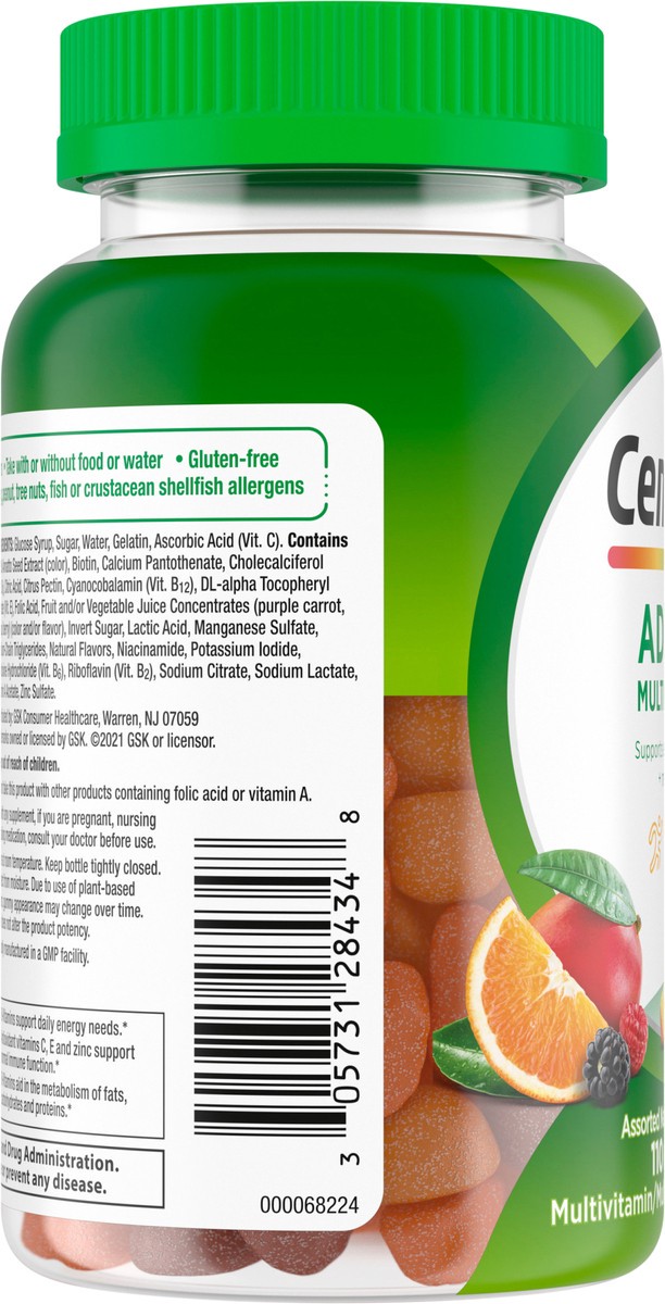 slide 9 of 9, Centrum Multi Vitamin Gummies, 110 ct