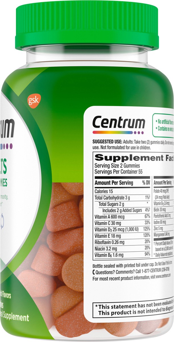 slide 8 of 9, Centrum Multi Vitamin Gummies, 110 ct