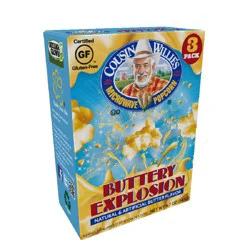 Cousin Willie's Microwave Buttery Explosion Popcorn, 3 Each