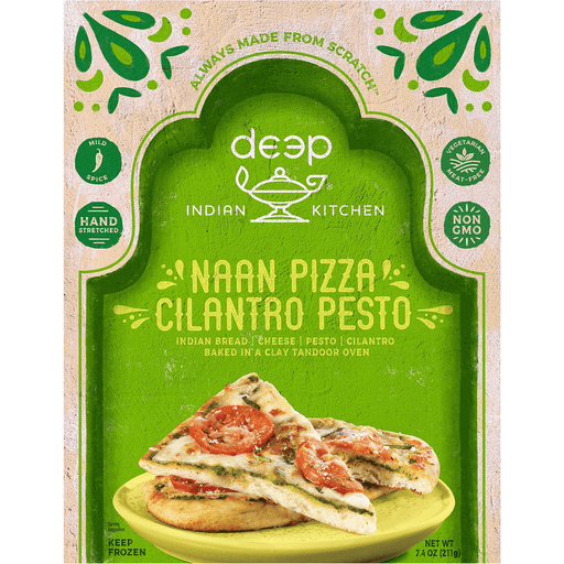 slide 1 of 1, Deep Foods The Original Naan Pizza Cilantro Pesto, 7.4 oz