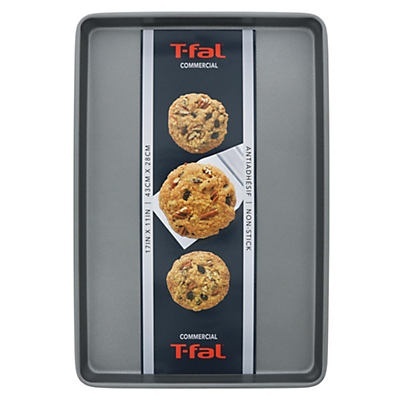 slide 1 of 1, T-fal Non Stick Cookie Sheet, 11 in x 17 in