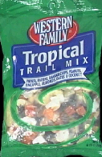 slide 1 of 1, Western Family Trail Mix Tropical Peg, 6 oz