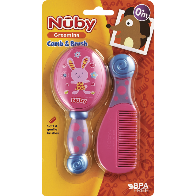 slide 1 of 1, Nuby Brush and Comb Set, 1 ct