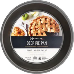Kitchen & Table by H-E-B Deep Pie Pan - Gun Metal