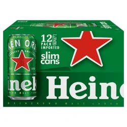 Heineken Original Lager Beer, 12 Pack, 12 fl oz Cans