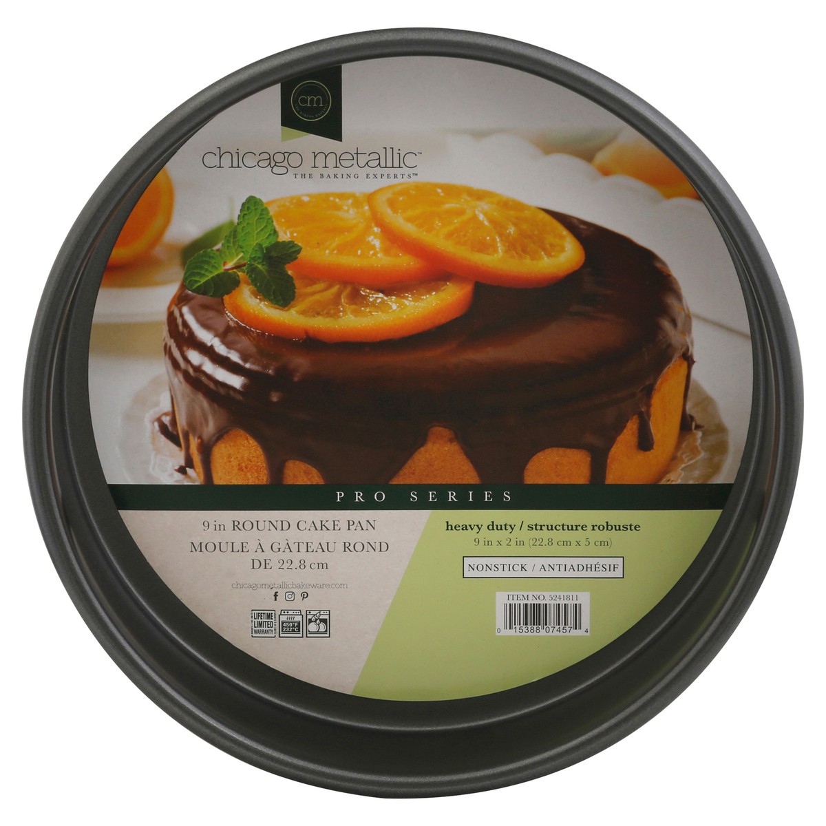 slide 6 of 11, Chicago Metallic Pro Series Round Nonstick Heavy Duty Cake Pan 1 ea, 1 ct
