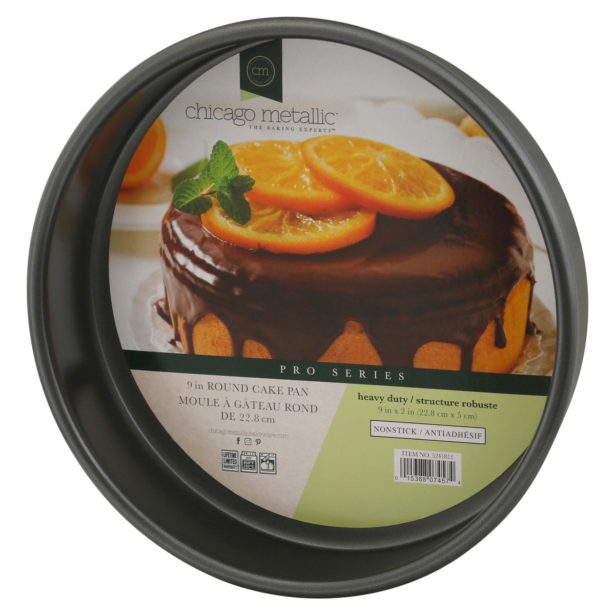 slide 8 of 11, Chicago Metallic Pro Series Round Nonstick Heavy Duty Cake Pan 1 ea, 1 ct