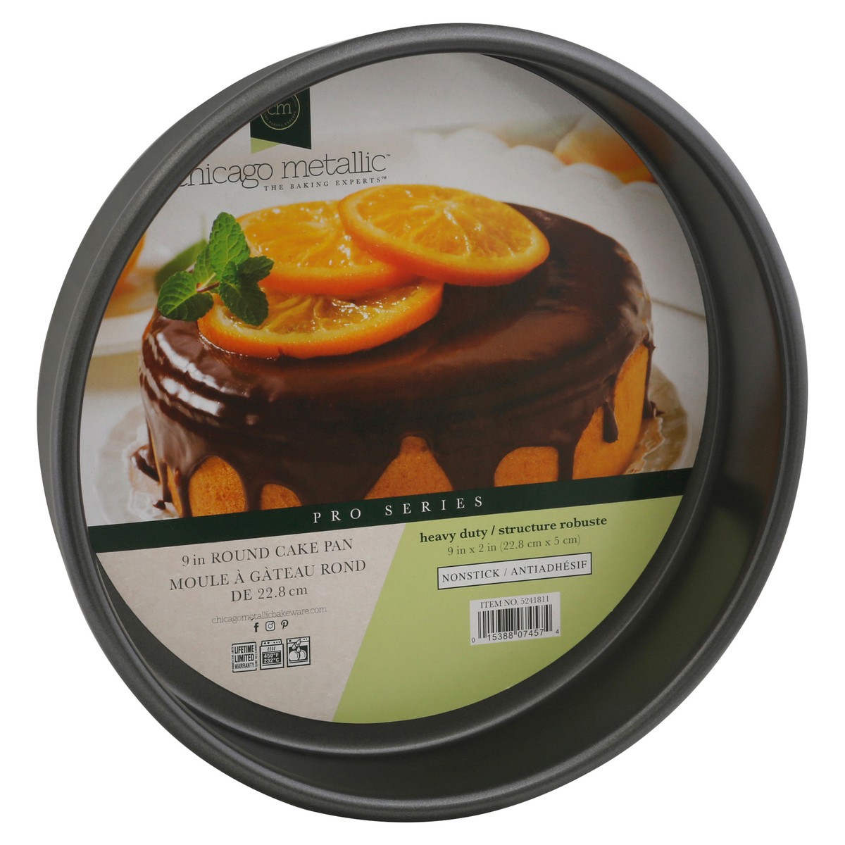 slide 9 of 11, Chicago Metallic Pro Series Round Nonstick Heavy Duty Cake Pan 1 ea, 1 ct