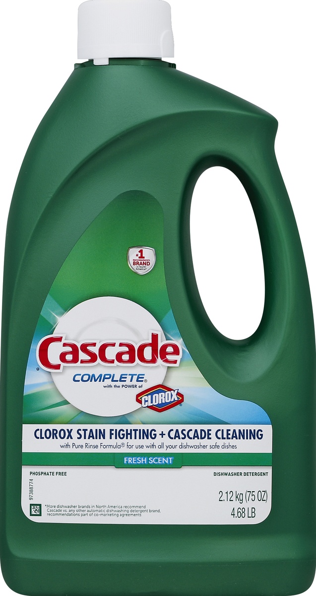 slide 2 of 3, Cascade Dishwasher Detergent 75 oz, 75 oz