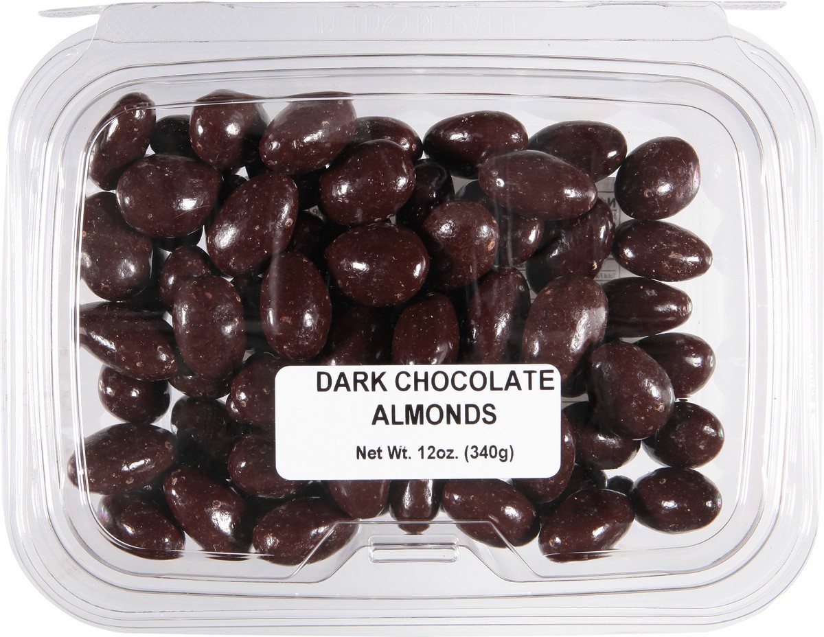 slide 5 of 9, JLM Manufacturing Dark Chocolate Almonds 12 oz, 12 oz