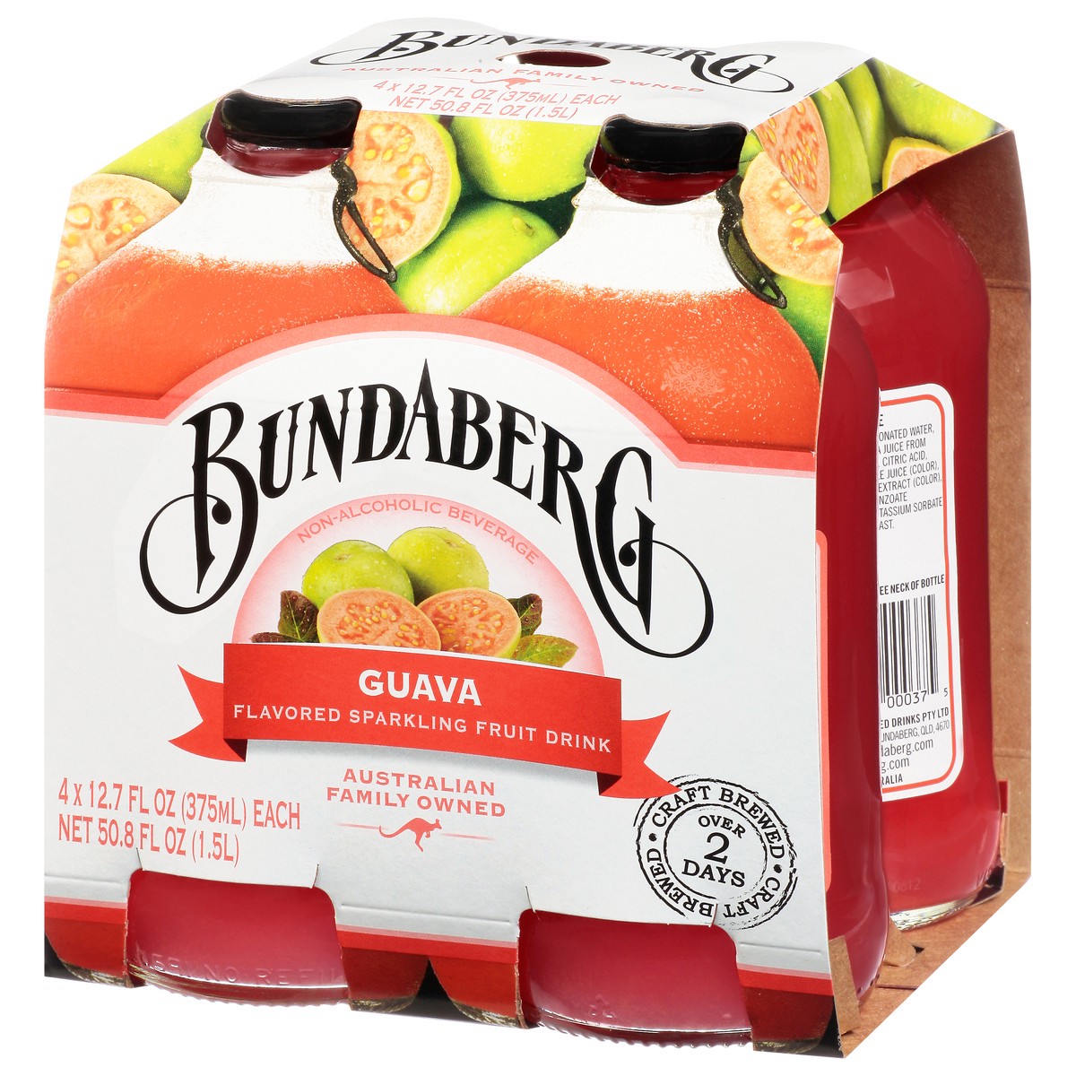 slide 4 of 14, Bundaberg Guava Flavored Sparkling Fruit Drink - 4 ct, 4 ct