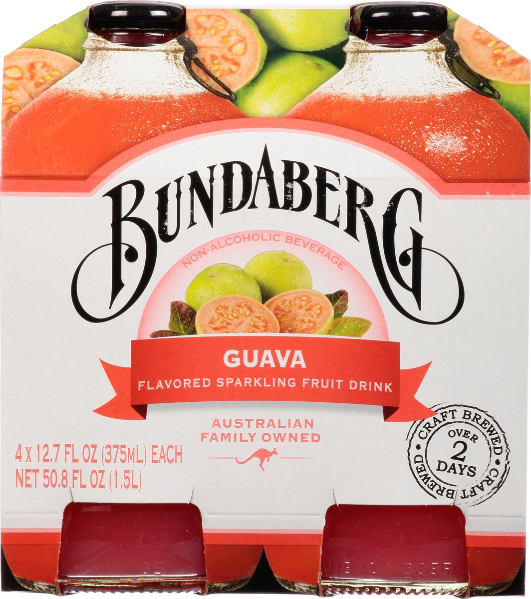 slide 5 of 14, Bundaberg Guava Flavored Sparkling Fruit Drink - 4 ct, 4 ct