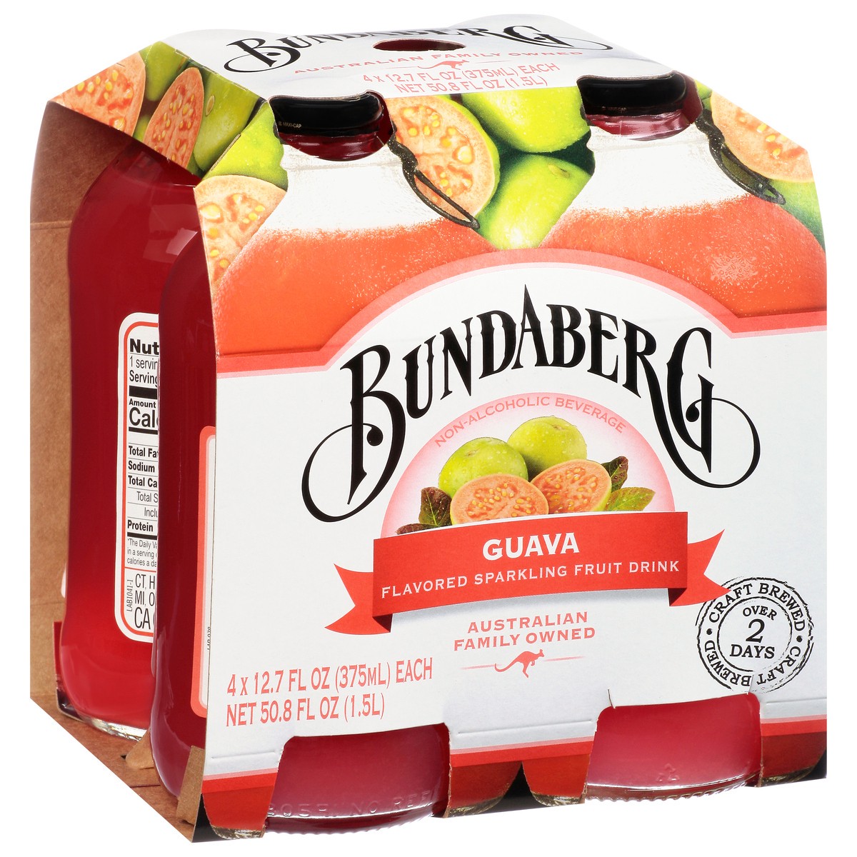 slide 12 of 14, Bundaberg Guava Flavored Sparkling Fruit Drink - 4 ct, 4 ct