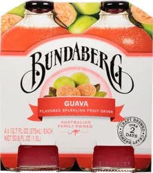Bundaberg Guava Flavored Sparkling Fruit Drink - 4 ct