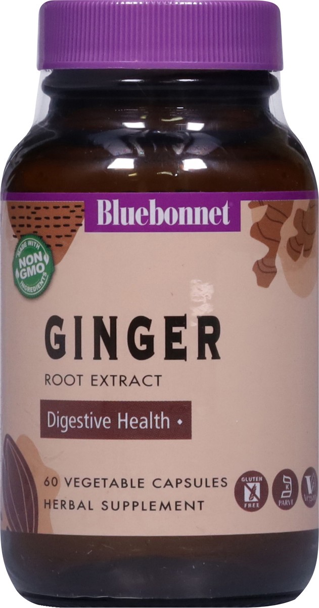 slide 6 of 14, Bluebonnet Nutrition Ginger 60 Vegetable Capsules, 60 ct