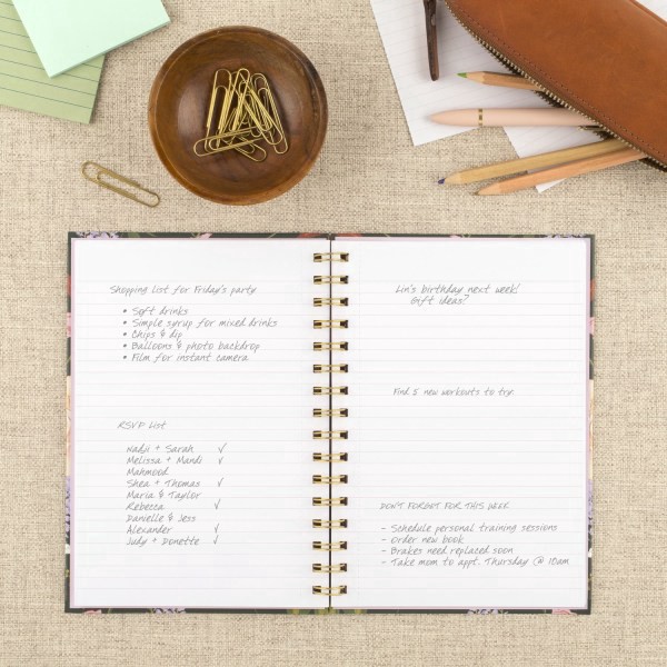 slide 5 of 6, Cambridge Pen+Pillar for Cambridge® Notebook, 80 Sheets, Hardcover, Tulip, Small, 8 1/4"" x 5 3/4"", 1 ct