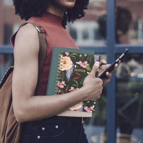 slide 3 of 6, Cambridge Pen+Pillar for Cambridge® Notebook, 80 Sheets, Hardcover, Tulip, Small, 8 1/4"" x 5 3/4"", 1 ct