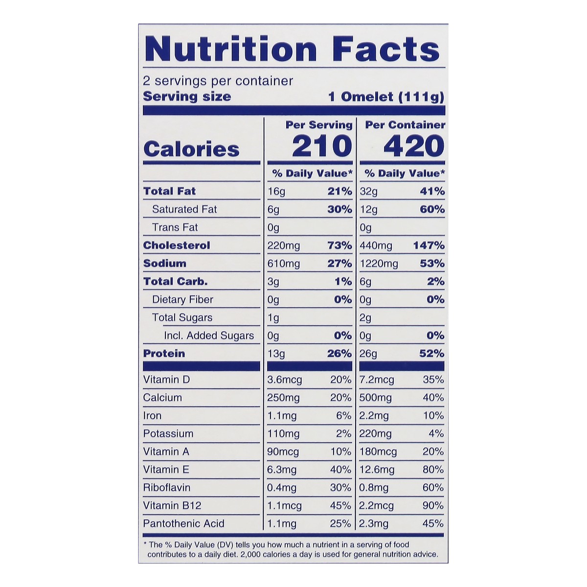 slide 11 of 13, EGGLANDS BEST Three Cheese Omelets 2 ea, 2 ct