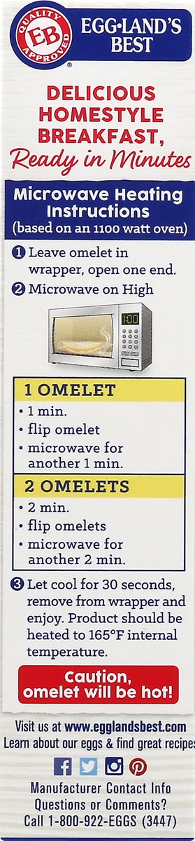 slide 10 of 13, EGGLANDS BEST Three Cheese Omelets 2 ea, 2 ct