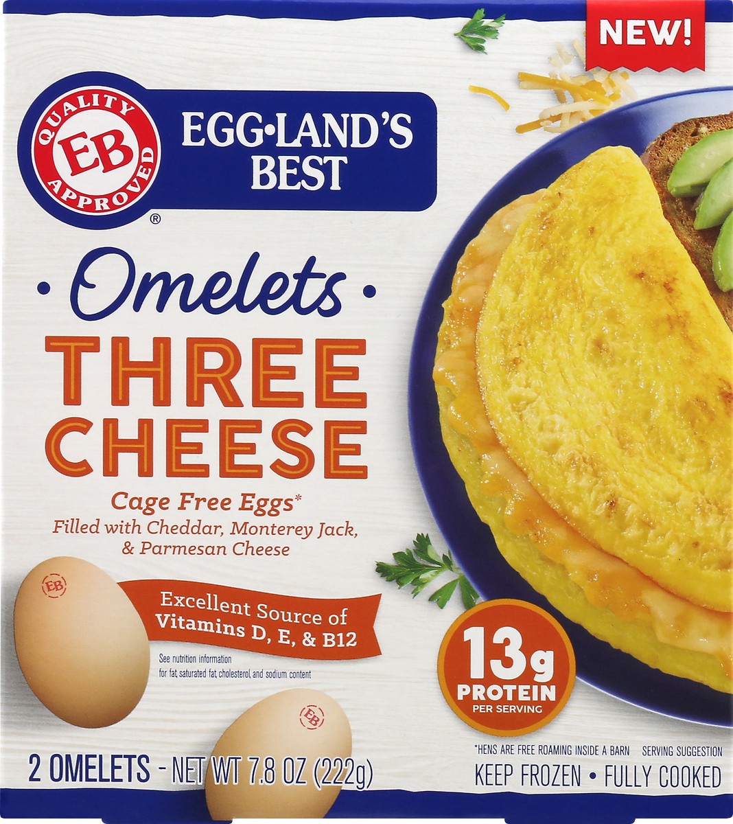 slide 4 of 13, EGGLANDS BEST Three Cheese Omelets 2 ea, 2 ct
