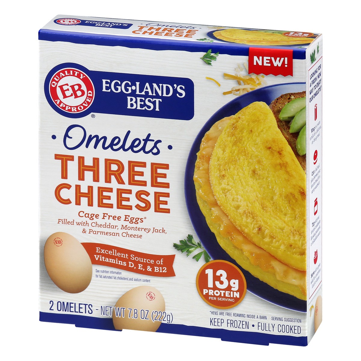 slide 6 of 13, EGGLANDS BEST Three Cheese Omelets 2 ea, 2 ct