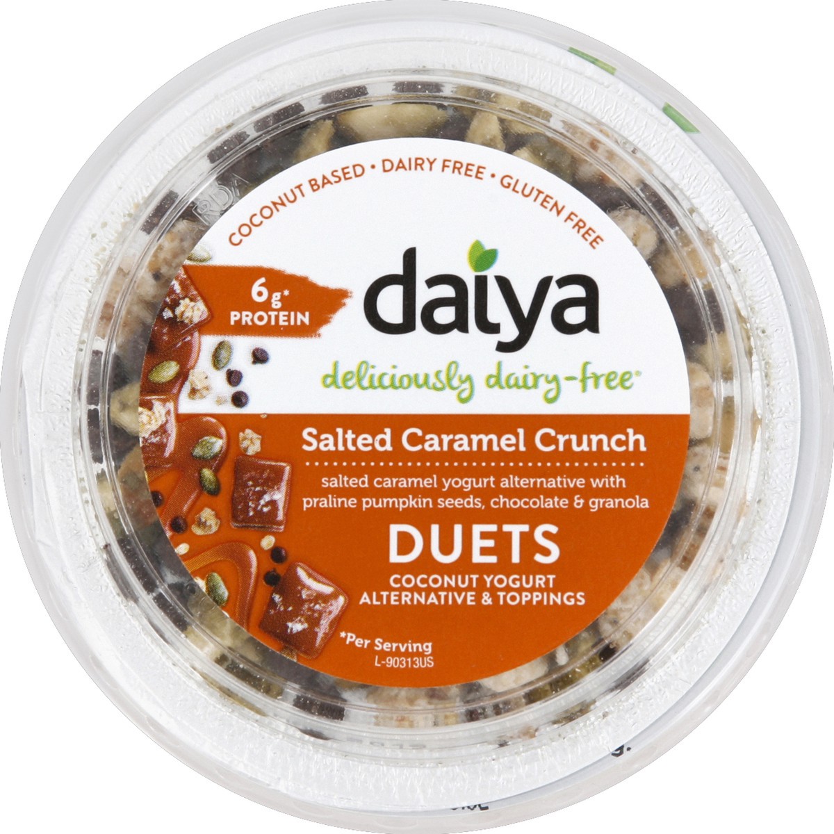 slide 2 of 6, Daiya Coconut Yogurt Alternative & Toppings, Salted Caramel Crunch, 5.1 oz