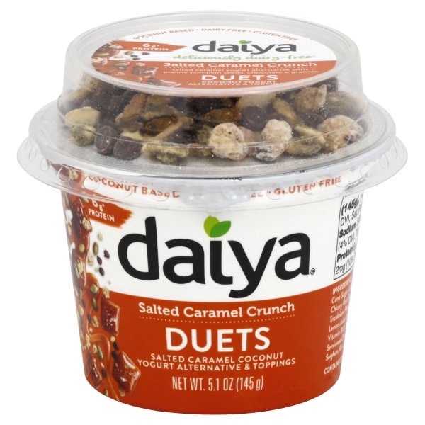 slide 1 of 1, daiya Duets Salted Caramel Crunch Salted Caramel Coconut Yogurt, 5.1 oz