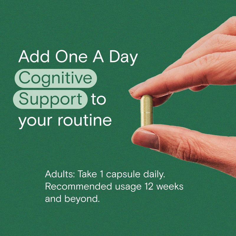 slide 7 of 7, One A Day Cognitive Support with Bacopa and Rhodiola 30 Capsules, 30 ct