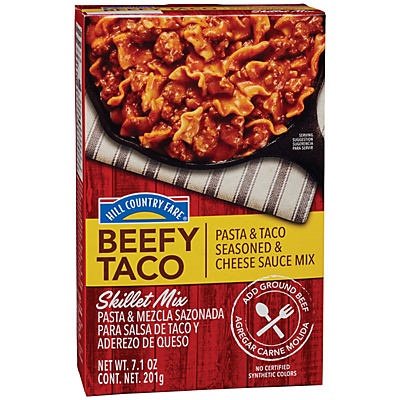 slide 1 of 1, Hill Country Fare Beefy Taco Dinner Mix, 7.1 oz