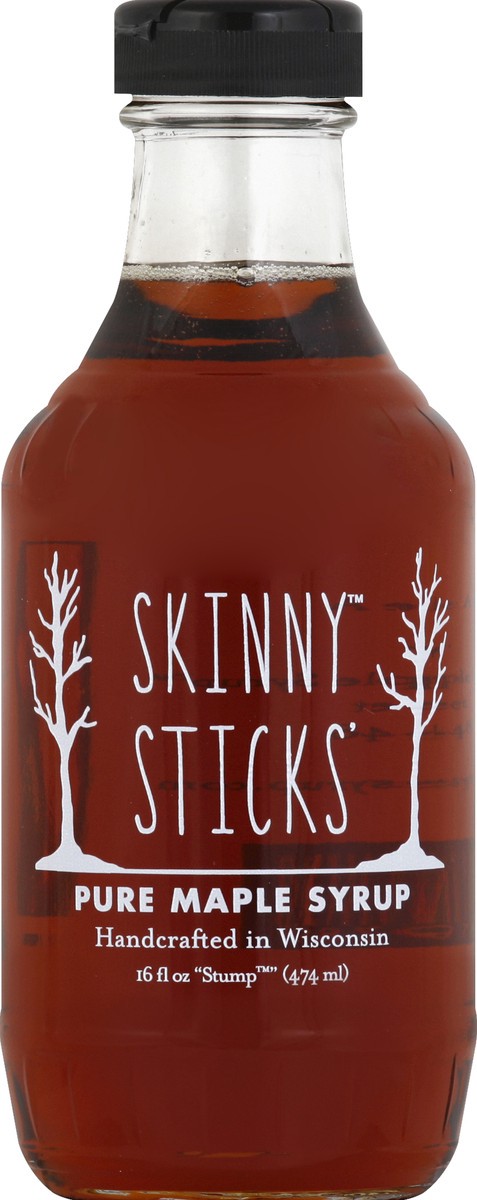 slide 1 of 3, Skinny Sticks Pure Maple Syrup, 16 fl oz