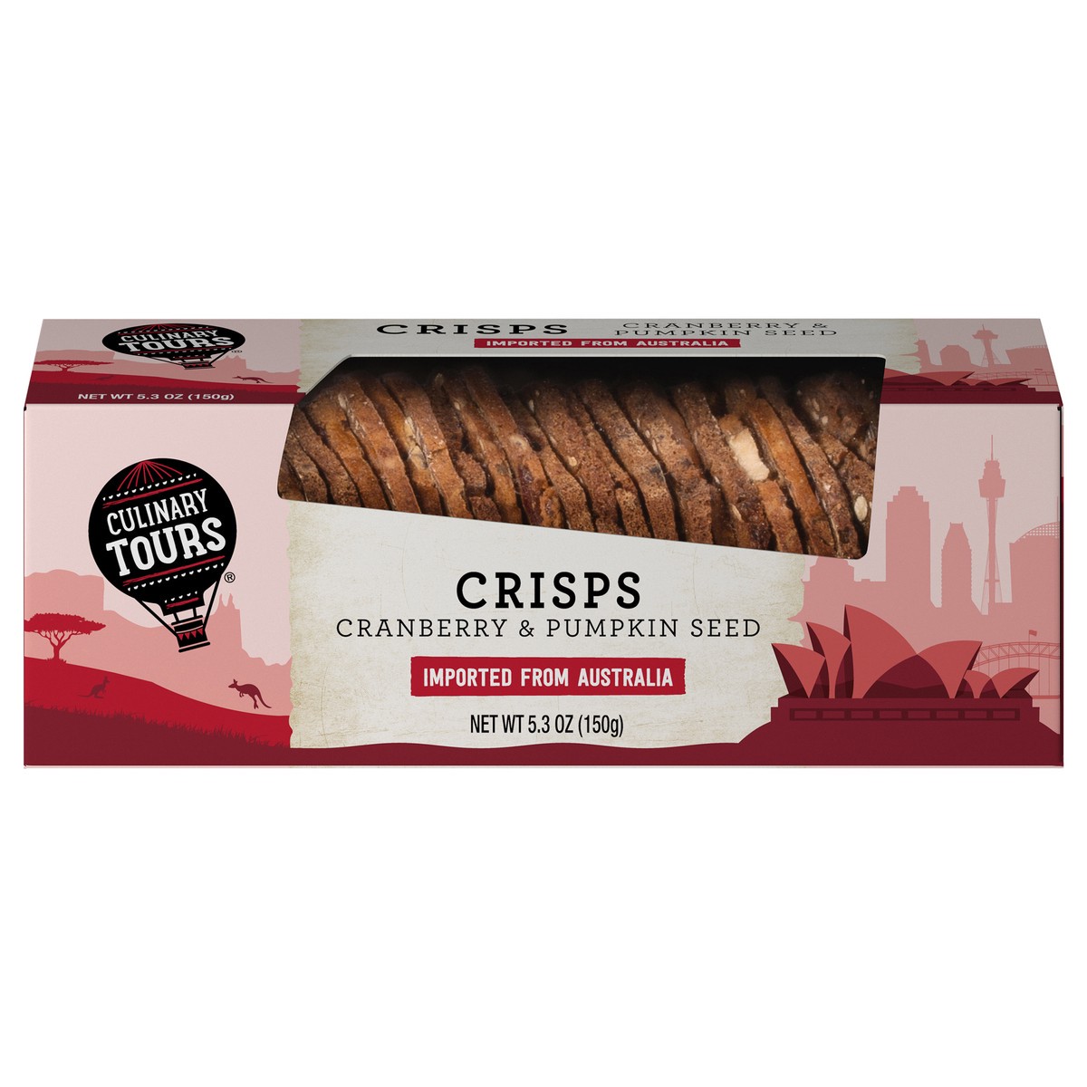slide 3 of 4, Culinary Tours Cranberry & Pumpkin Seed Crisps 5.3 oz, 5.3 oz