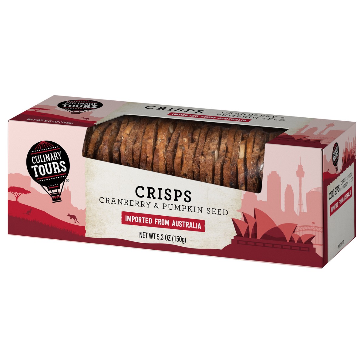 slide 4 of 4, Culinary Tours Cranberry & Pumpkin Seed Crisps 5.3 oz, 5.3 oz