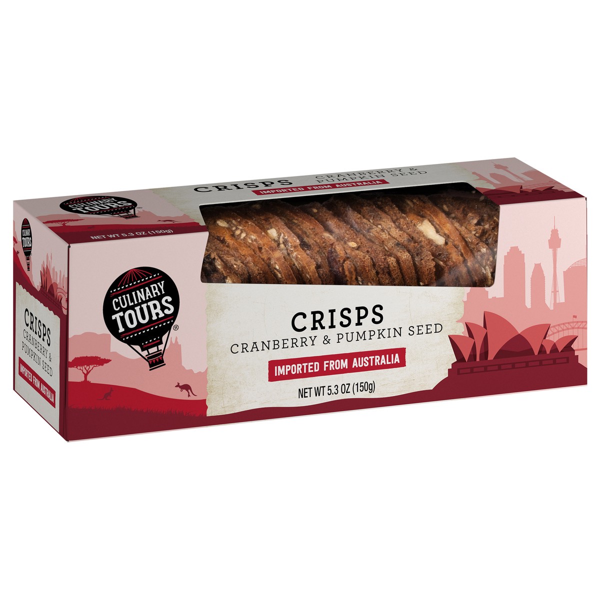 slide 2 of 4, Culinary Tours Cranberry & Pumpkin Seed Crisps 5.3 oz, 5.3 oz