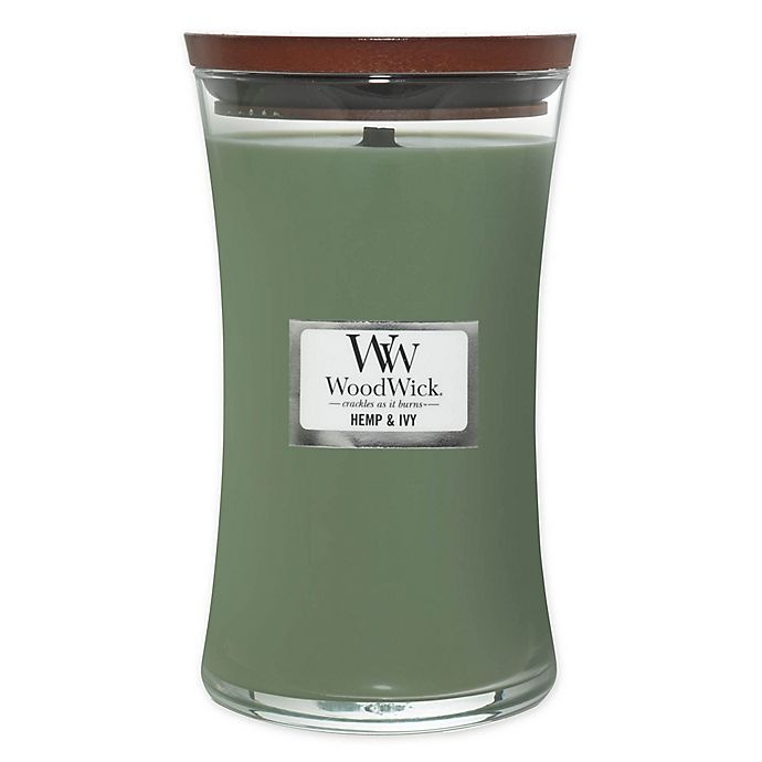 slide 1 of 1, WoodWick Hemp and Ivy Large Hourglass Jar Candle, 1 ct