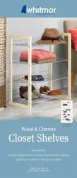 Whitmor 4-Tier Closet Shelves